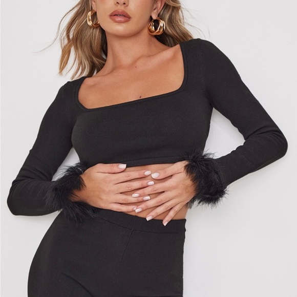 Black fur trim set - Picture 6 of 13